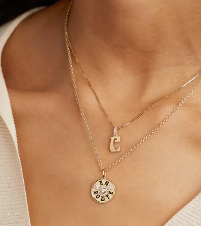 Initial Diamond Charm