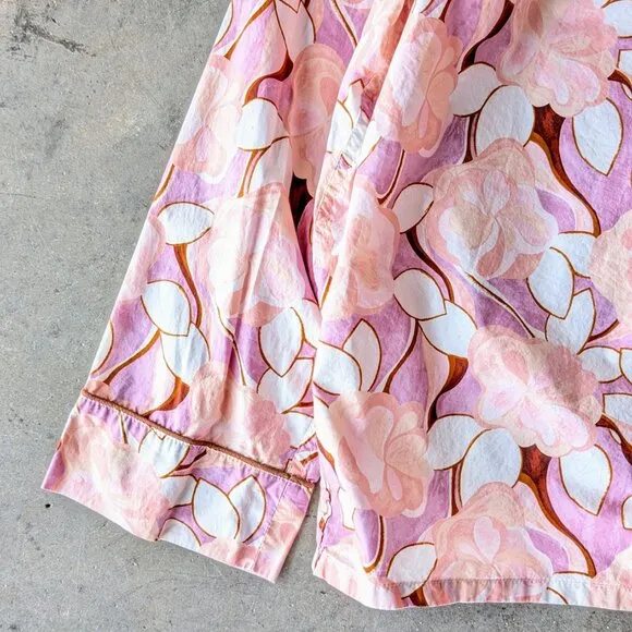 J. Crew Long Sleeve Cotton Poplin Pajama Set in Painted Floral size XXL