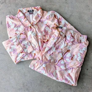 J. Crew Long Sleeve Cotton Poplin Pajama Set in Painted Floral size XXL