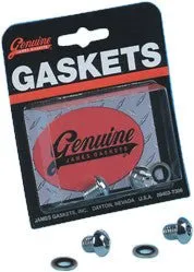 James Gasket 45858-77-K Fork Drain Screw Kit - Chrome