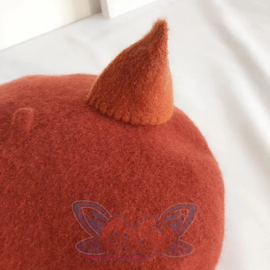 Japanese New Cute Fox Ear Caramel Woolen Beret Caps C00061