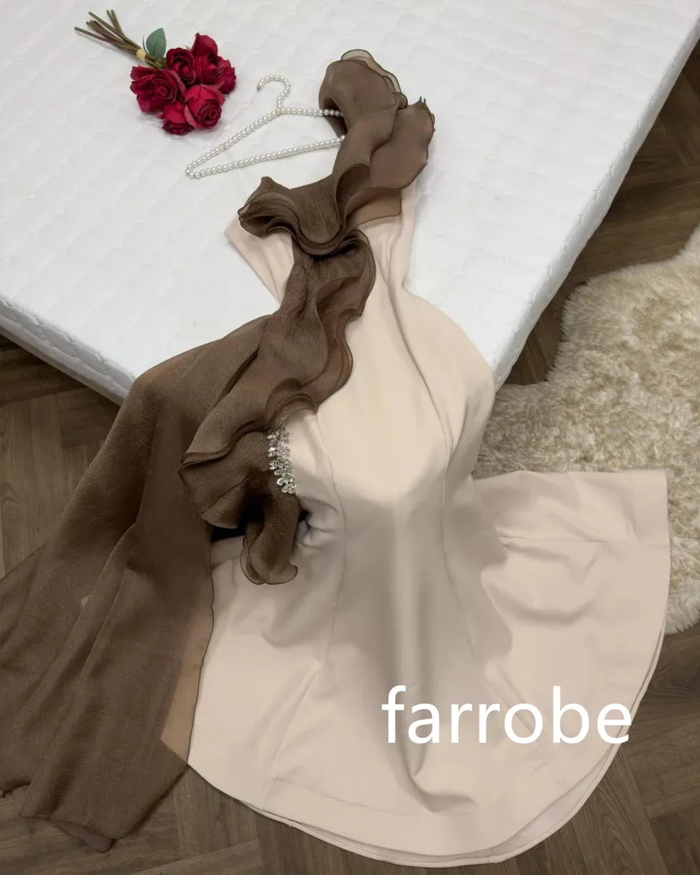 JazzHer Customized Casual Jersey Pleat Mermaid One-shoulder Midi Dresses Bespoke Occasion Dresses Classic Exquisite Modern Style Pastrol (PRE-ORDER)