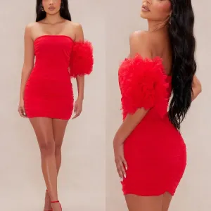 JazzHer Customized Exquisite Sexy Sizes Available Jersey Pleat Ruched Sheath One-shoulder Short Dresses Bespoke Occasion Dresses Modern (PRE-ORDER)