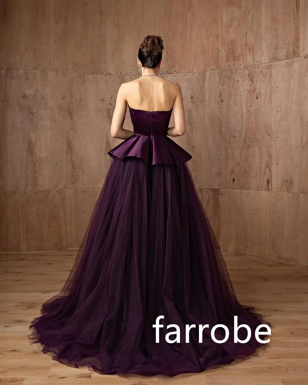 JazzHer Customized Fashion Net Pleat A-line Strapless Long Dresses Bespoke Occasion Dresses Classic Exquisite Modern Style Pastrol Chine (PRE-ORDER)
