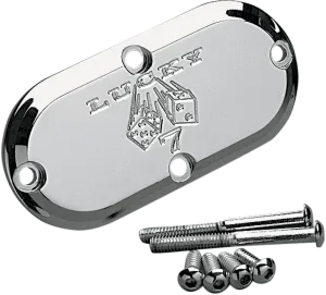 Joker Machine 921016L Billet Inspection Cover - Lucky 7 - Chrome