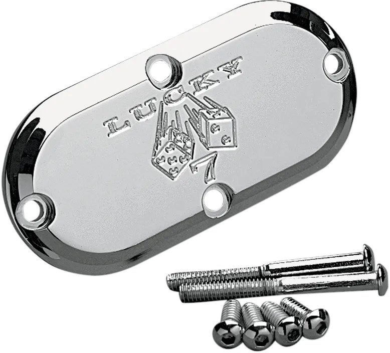 Joker Machine 921016L Billet Inspection Cover - Lucky 7 - Chrome