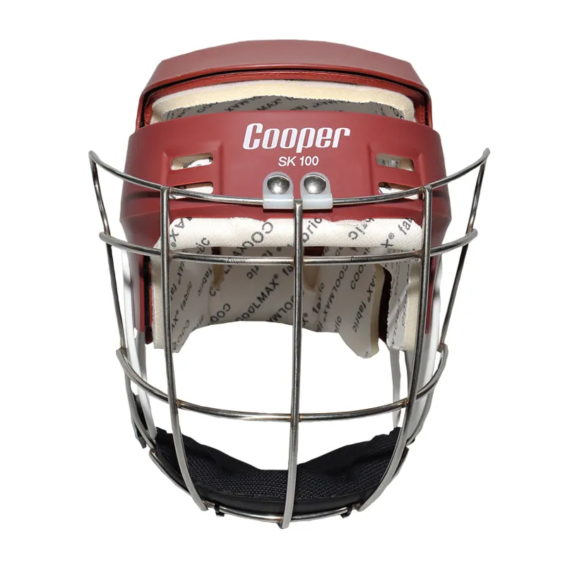 Junior Maroon Cooper Helmet SK100