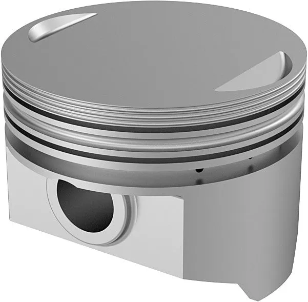 KB Performance KB258.005 Cast Piston Kit (80ci., Flat Top) - .005in. Oversize to 3.503in., 8.7:1 Compression
