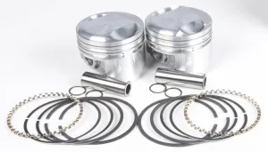 KB Performance KB266.020 Cast Piston Kit (80ci., Domed) - .020in. Oversize to 3.518in., 10.5:1 Compression