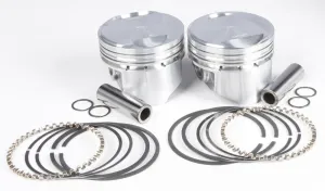 KB Performance KB305.005 Cast Piston Kit (80ci., Domed) - .005in. Oversize to 3.503in., 9.6:1 Compression