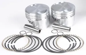 KB Performance KB305.030 Cast Piston Kit (80ci., Domed) - .030in. Oversize to 3.528in., 9.6:1 Compression