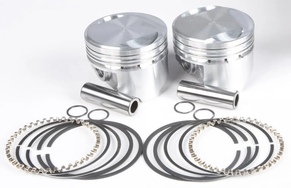 KB Performance KB305.030 Cast Piston Kit (80ci., Domed) - .030in. Oversize to 3.528in., 9.6:1 Compression