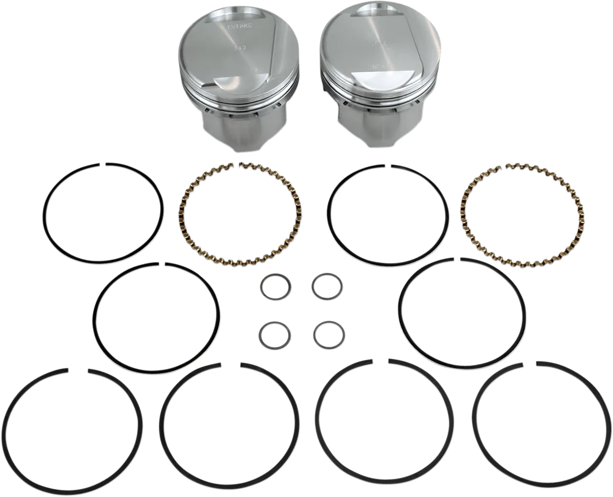 KB Performance KB305.040 Cast Piston Kit (80ci., Domed) - .040in. Oversize to 3.538in., 9.6:1 Compression