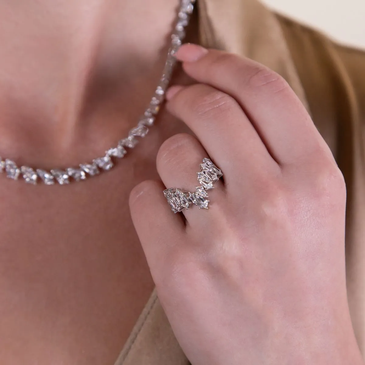 Kite Devi Diamond Statement Ring