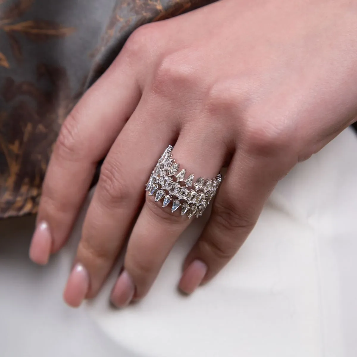 Kite Rishi Band Diamond Statement Ring