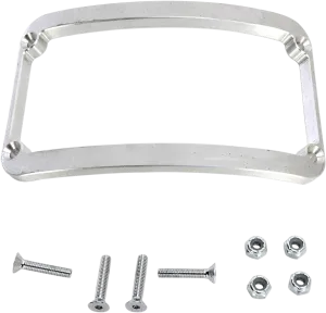Klock Werks KW05-01-0082-R License Plate Frame for 7.125in. Rear Fender - Raw