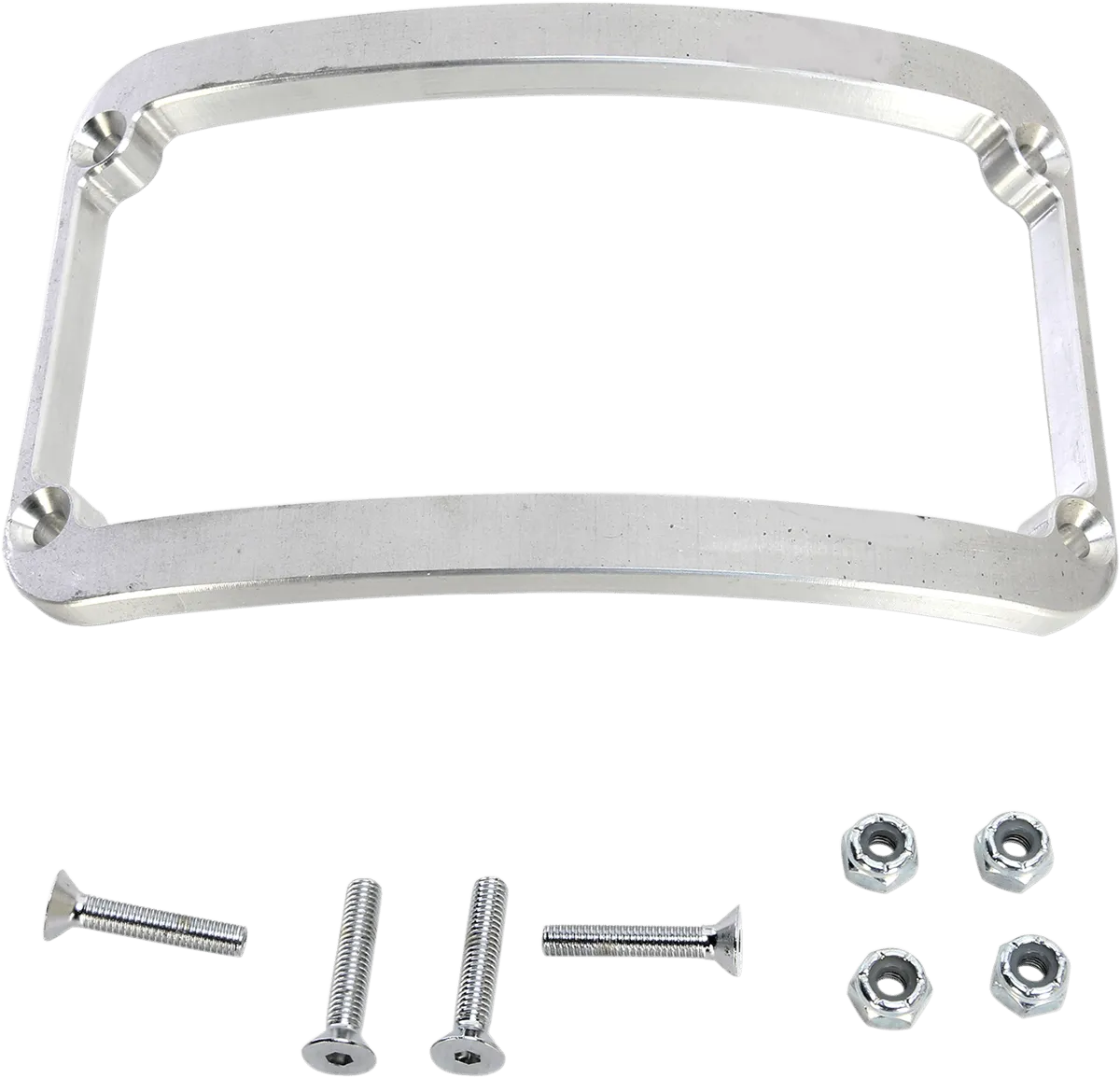 Klock Werks KW05-01-0082-R License Plate Frame for 7.125in. Rear Fender - Raw