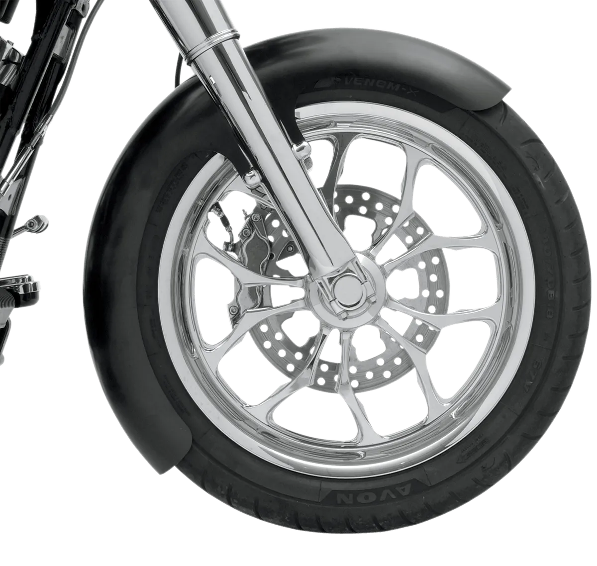 Klock Werks KW05-02-0026E Tire Hugger Series Wrapper Front Fender for 21in. Wheel