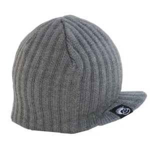 Knuckleheads Grey Baby Boy's Stripe Visor Beanie with Tag