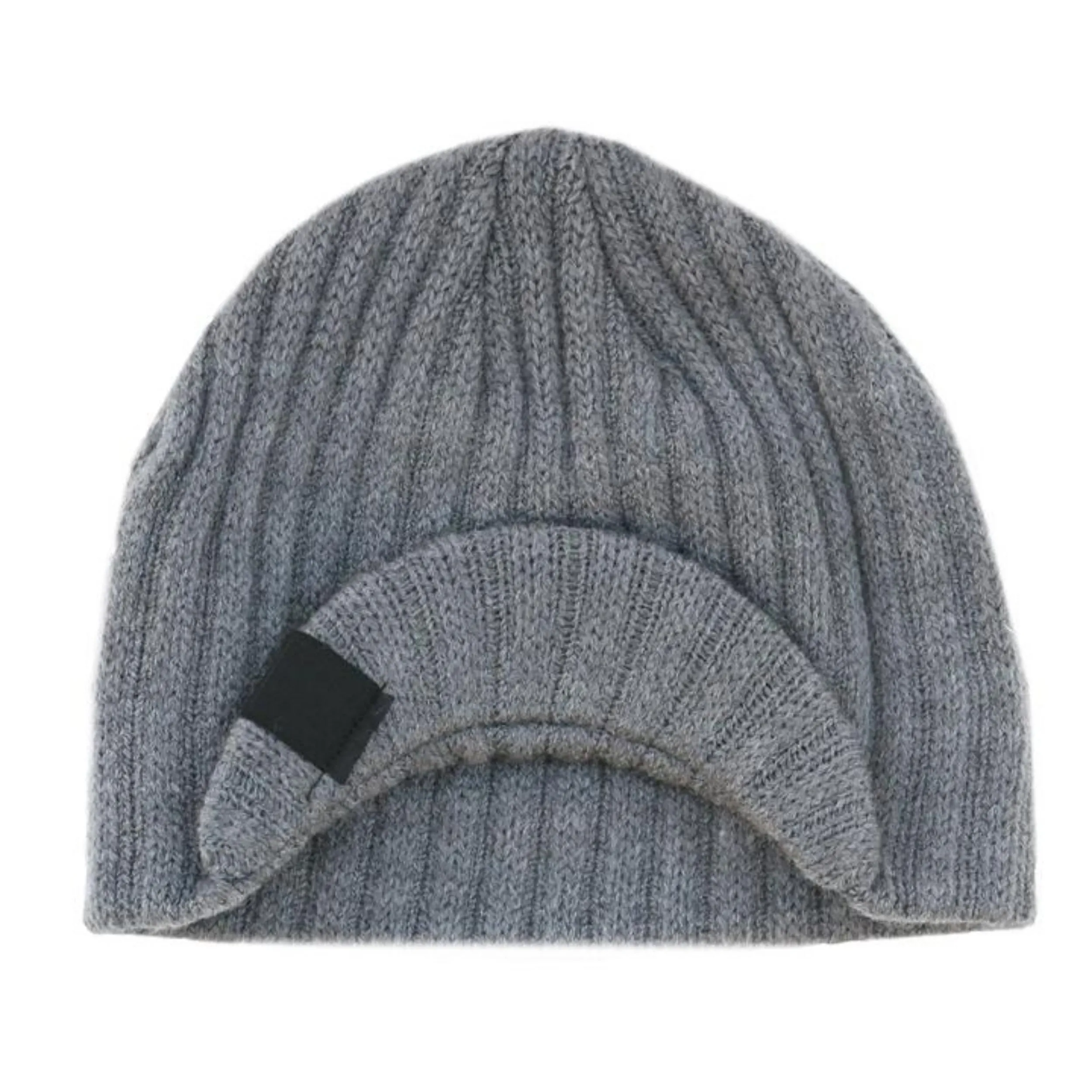 Knuckleheads Grey Baby Boy's Stripe Visor Beanie with Tag