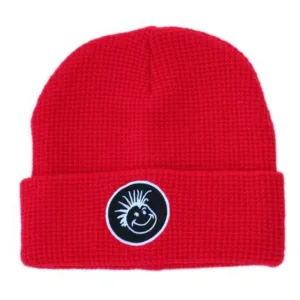 Knuckleheads Red Fold-Up Beanie For Children