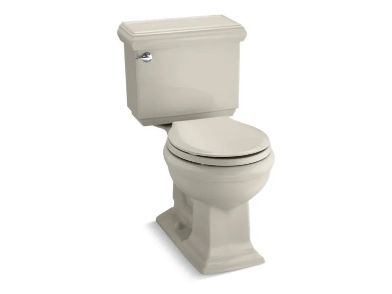 KOHLER 3986-U Memoirs Classic Two-piece round-front 1.28 gpf chair height toilet with insulated tank
