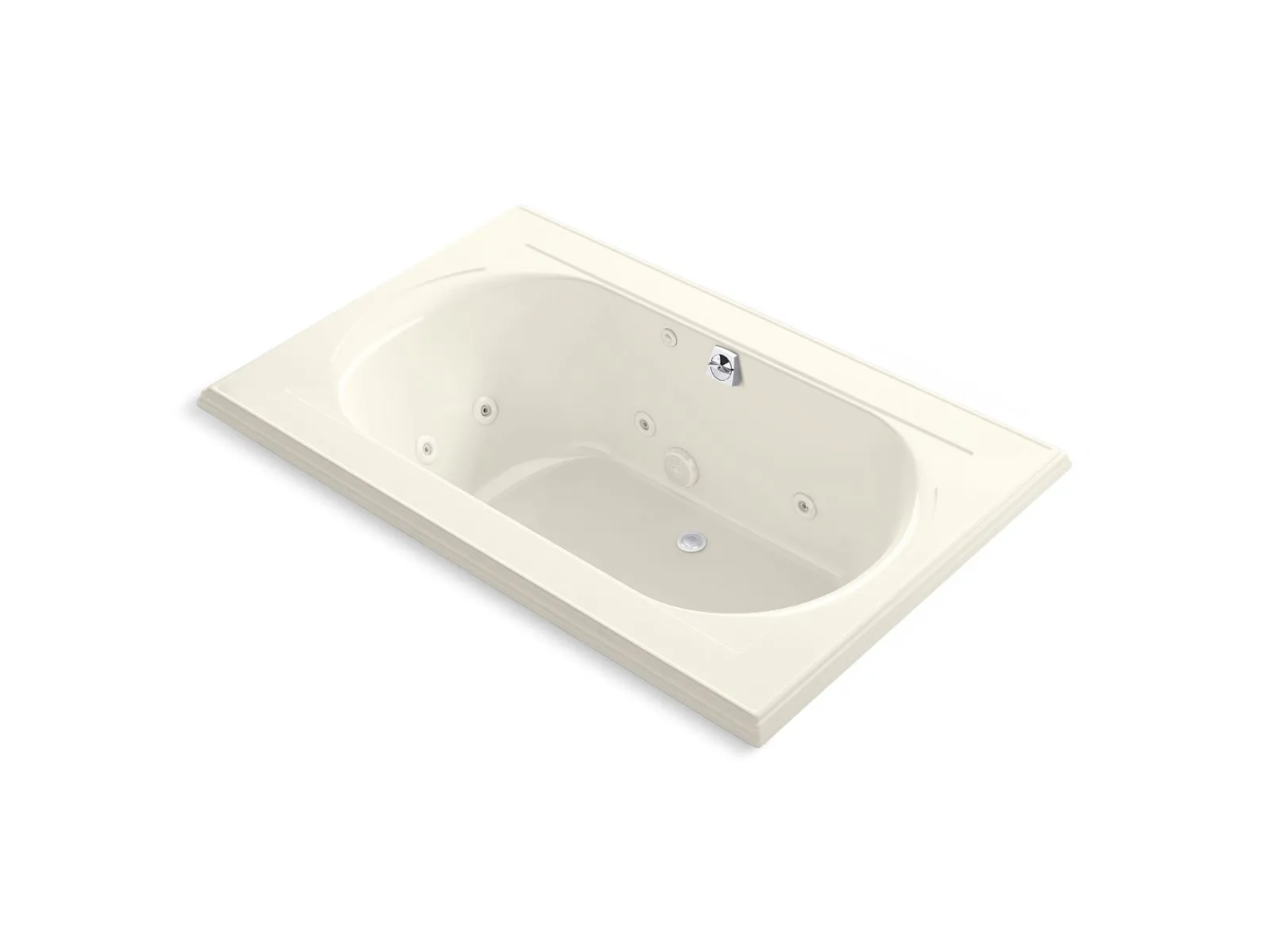 KOHLER K-1170-JHC Memoirs 66" x 42" drop-in whirlpool bath