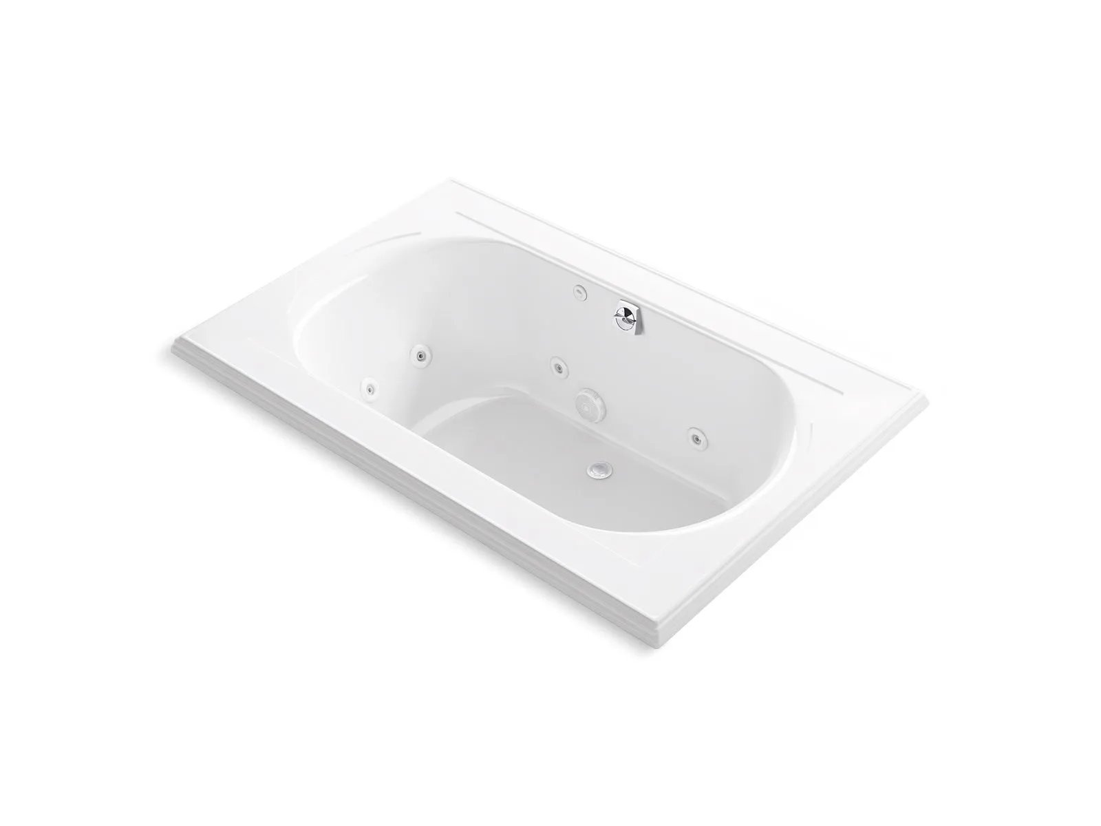 KOHLER K-1170-JHC Memoirs 66" x 42" drop-in whirlpool bath