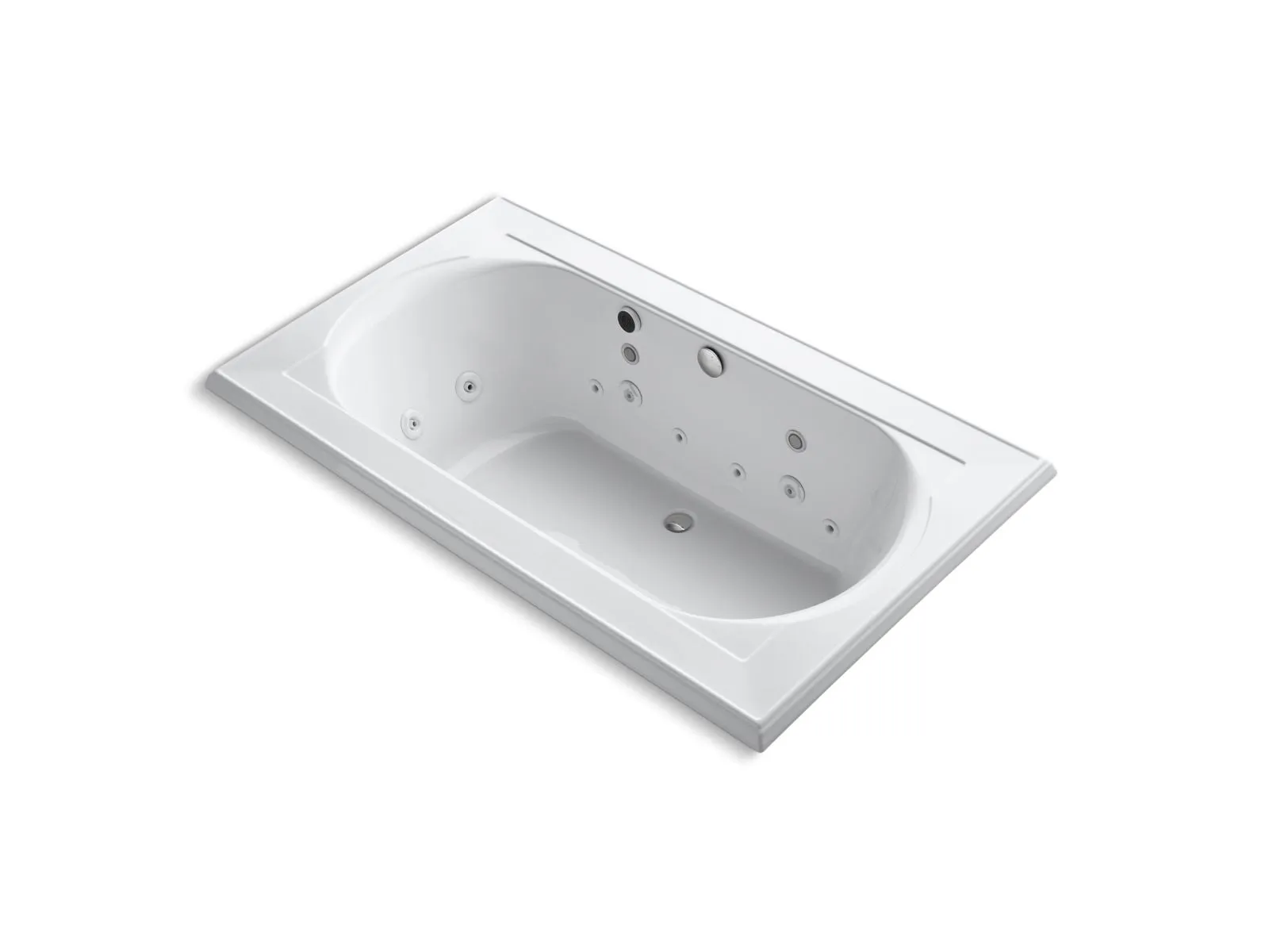 KOHLER K-1418-AH Memoirs 72" x 42" drop-in Effervescence whirlpool bath