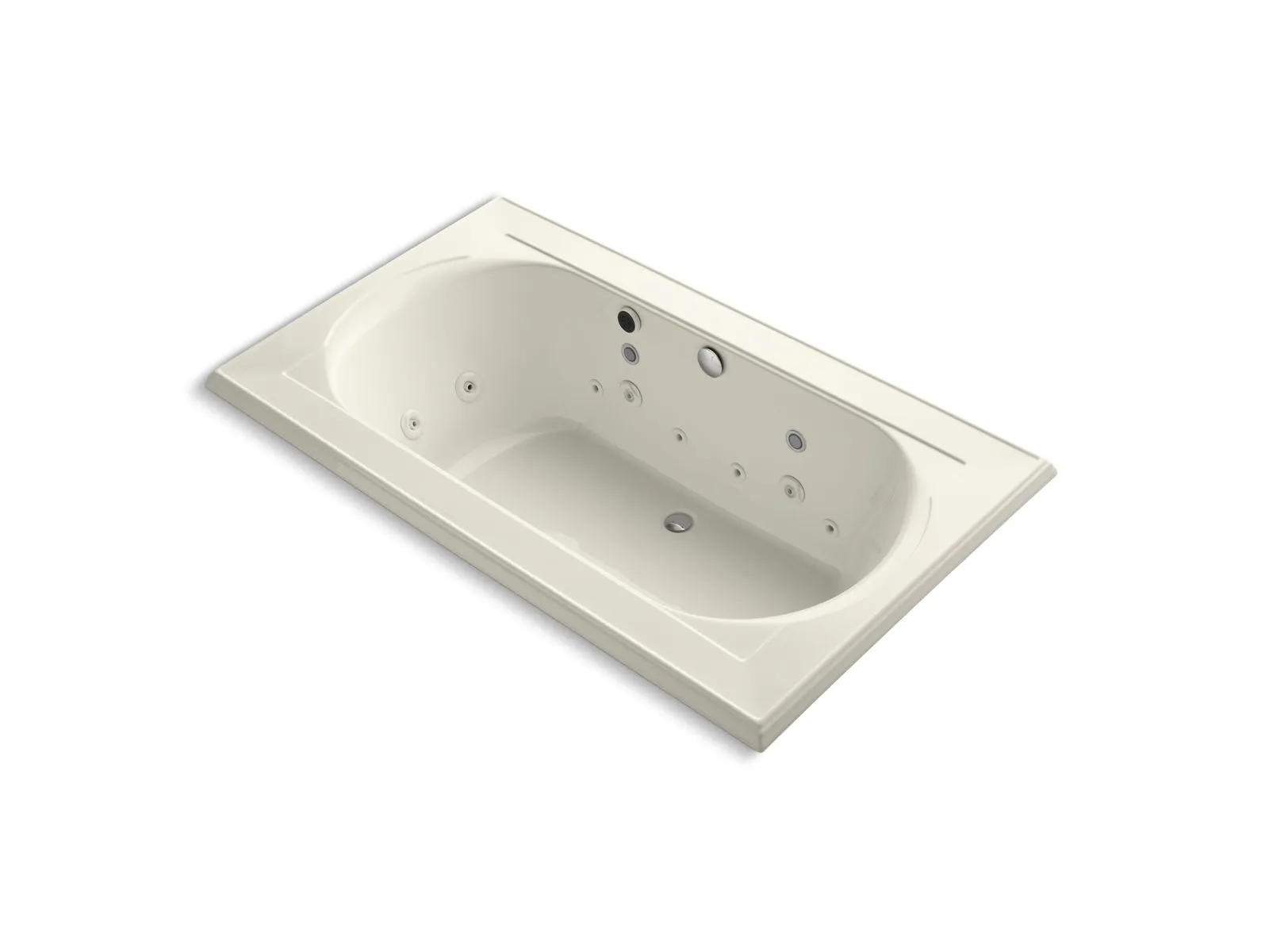 KOHLER K-1418-AH Memoirs 72" x 42" drop-in Effervescence whirlpool bath