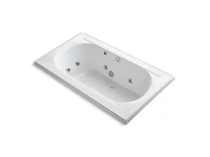 KOHLER K-1418-H2-0 Memoirs 72" x 42" drop-in whirlpool with reversible drain and heater without jet trim