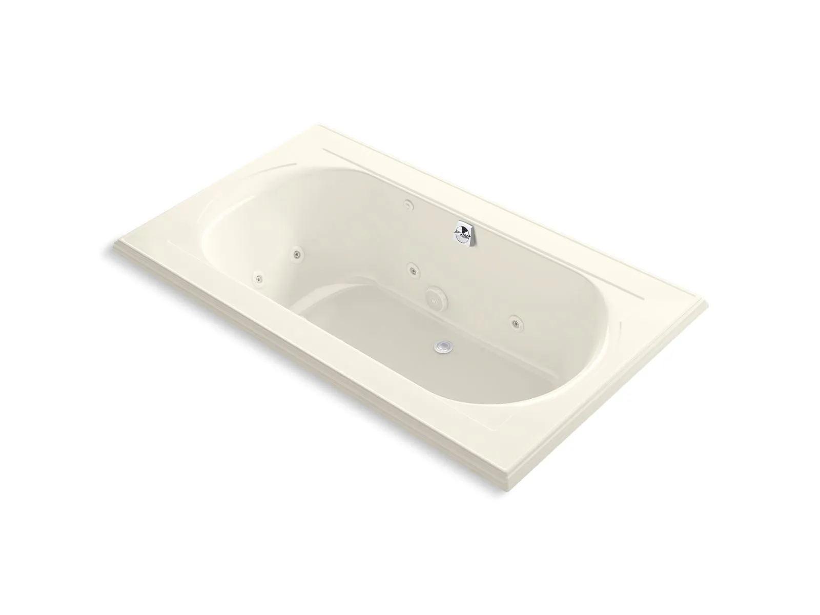 KOHLER K-1418-JHH Memoirs 72" x 42" drop-in whirlpool bath