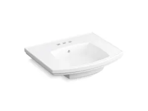 KOHLER K-24051-4 Kelston Pedestal bathroom sink with 4" centerset faucet holes