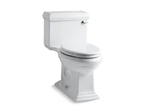 KOHLER K-3812-RA Memoirs Classic Comfort Height One-piece compact elongated 1.28 gpf chair height toilet with right-hand trip lever, and Quiet-Close seat