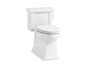 KOHLER K-3981-RA Tresham One-piece compact elongated toilet with skirted trapway, 1.28 gpf
