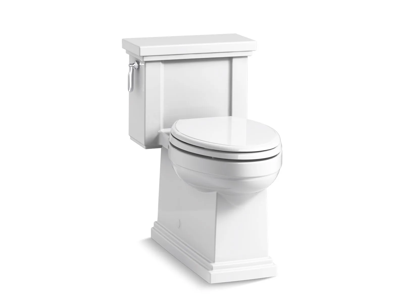 KOHLER K-3981 Tresham One-piece compact elongated toilet with skirted trapway, 1.28 gpf