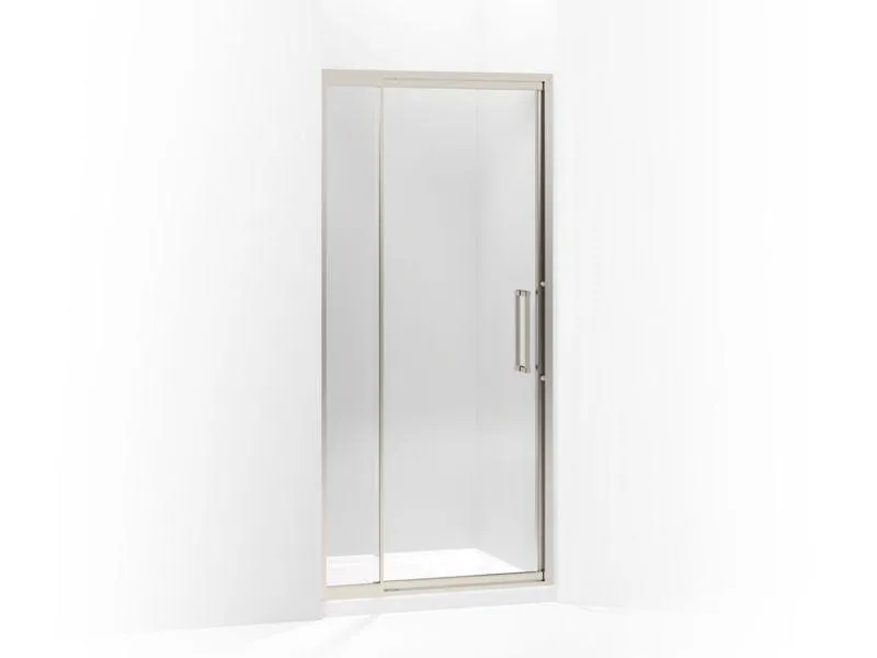 KOHLER K-705816-L Lattis Pivot shower door, 76" H x 33 - 36" W, with 3/8" thick Crystal Clear glass