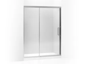KOHLER K-705824-L Lattis Pivot shower door, 76" H x 57 - 60" W, with 3/8" thick Crystal Clear glass