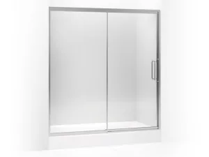 KOHLER K-705826-L Lattis Pivot shower door, 76" H x 69 - 72" W, with 3/8" thick Crystal Clear glass