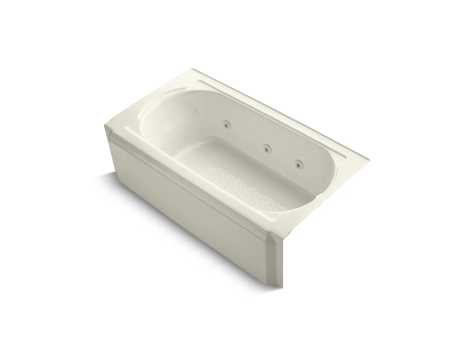 KOHLER K-724-H2 Memoirs 60" x 33-3/4" alcove heated whirlpool, right drain