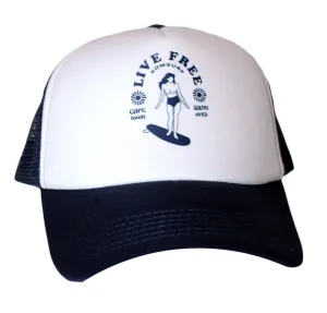 Komsurf Live Free Trucker Cap -  Navy