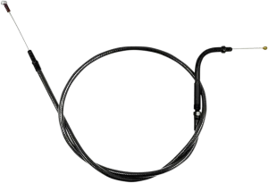 LA Choppers LA-8005ID19M Midnight Braided Idle Cable Kit - 18in.-20in. Ape Hangers