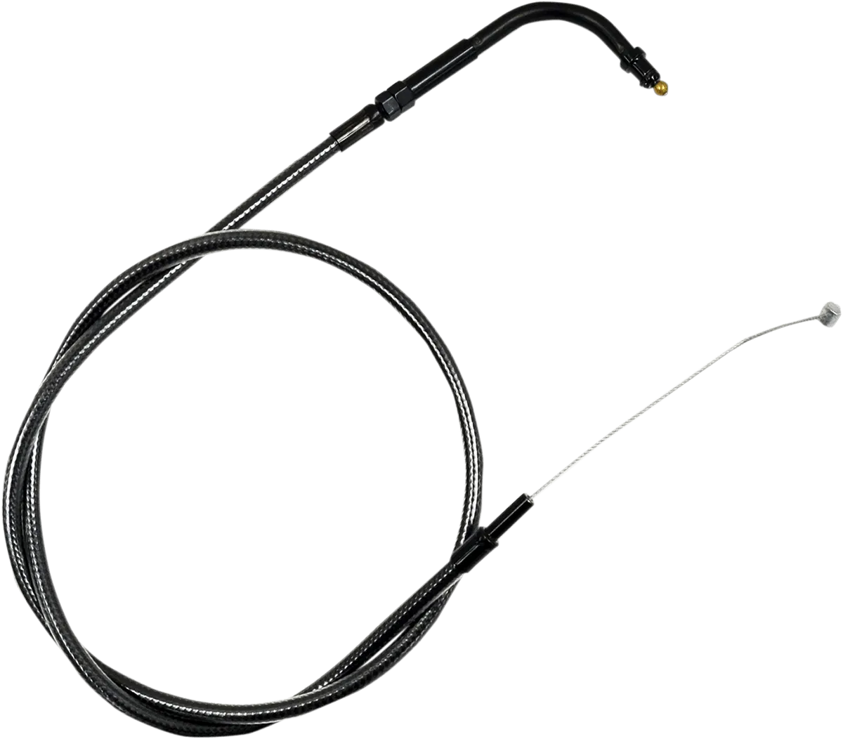 LA Choppers LA-8005TH19M Midnight Braided Throttle Cable Kit - 18in.-20in. Ape Hangers