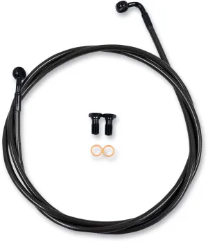 LA Choppers LA-8100B16M Midnight Standard Brake Lines - 15-17in. Ape Hangers