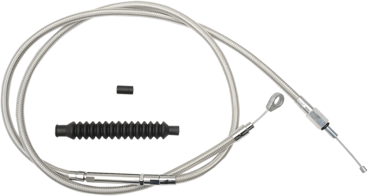 LA Choppers LA-8100C08 Stainless Steel Clutch Line Kit - Mini Ape Hangers