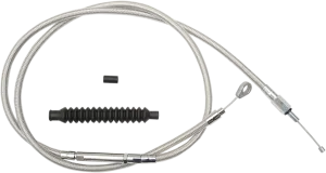 LA Choppers LA-8100C08 Stainless Steel Clutch Line Kit - Mini Ape Hangers