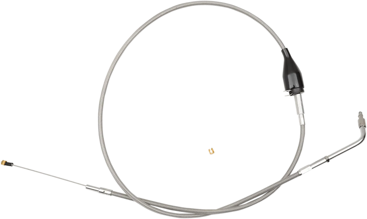 LA Choppers LA-8100ID08 Stainless Braided Idle Cable Kit - Mini Ape Hangers