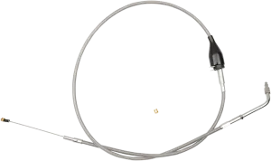 LA Choppers LA-8100ID19 Stainless Braided Idle Cable Kit - 18in.-20in. Ape Hangers