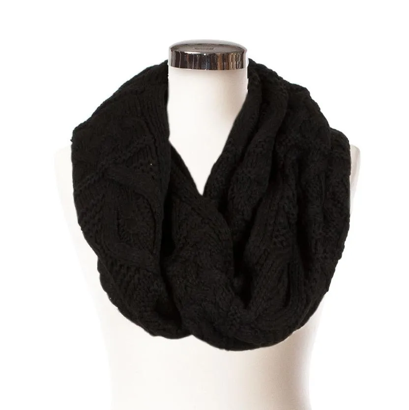 Ladies Cable Snood Scarf
