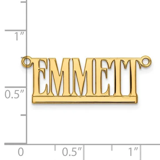 Laser Polished Nameplate Necklace